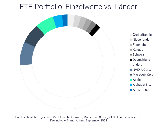 ETF Portfolio: Grafik-Beispiel für Klumpenrisiko