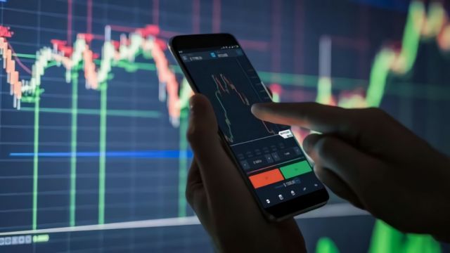 Börse aktuell: Börsenkurse auf dem Handy und auf einem Screen